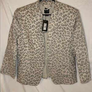 ☁️NWT Vintage Armani Exchange leopard print blazer